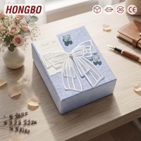 Nouveautés Hongbo : boîtes à bonbons de mariage et bonbons de table, nœuds en tulle frais, nœuds en tulle faits main, boîtes de mariage DIY.