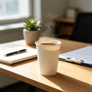 Gobelet à café de 20 oz de haute qualité, grande capacité, logo personnalisé imprimé, avec couvercles, gobelets écologiques pour boissons chaudes, gobelet à café jetable - Product Image 3