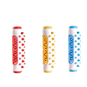Fabricante directo nuevos cepillos de dientes de silicona resistentes a mordeduras para perros varillas de molienda juguetes de limpieza de huesos para mascotas y pájaros - Product Image 1