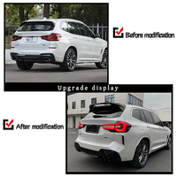 Kit de carrosserie pour BMW X3 Série G01 (2018-2021) – Amélioration style Power avec phares LED, feux arrière, calandre, pare-chocs et jupes latérales en plastique – Nouveau, à fixer par boulons