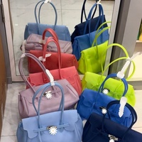 Sac fourre-tout transparent en PVC imperméable en forme de coussin – Idéal pour la plage, les voyages, le travail et le shopping