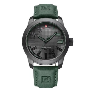 Montre sport à quartz NF9202L pour homme, grand cadran de 46 mm, 3 aiguilles, luminescente, étanche, bracelet en cuir, montre-bracelet de style business - Product Image 3