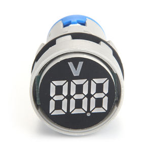 AD101-22VM 迷你数字电压表 22mm 圆形 6V-600V 多色 LED 指示灯 指示灯 螺丝端子 塑料 CE 认证 - Product Image 6
