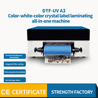 Printer DTF UV 30cm A3 Gaoshang I1600 XP600 mesin Mini bundel Transfer dengan Laminator Gaoshang DX7