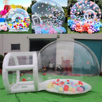 Ballons gonflables transparents de 5 m de long pour fêtes, dôme igloo, tente, ballons blancs imperméables