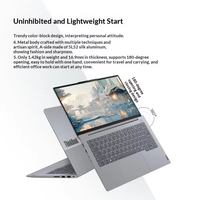 ThinkBook 14-inch Student Business Dunne en Lichte Notebook Computer, Intel Ultra 5 225H, DDR5 RAM, M.2 SSD, 120Hz, 2.8K
