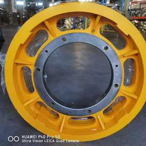 Rueda de Tracción para Elevador Mitsubishi, <span class=keywords><strong>KONE</strong></span>, Hitachi, <span class=keywords><strong>Hyundai</strong></span>, TKE y otras poleas de tracción de hierro fundido para elevadores - Product Image 3