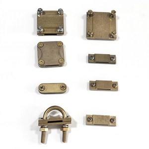 Xây dựng độ dẫn điện hiệu suất cao sử dụng kẹp nối đất chéo Kẹp thanh nối đất phụ kiện chống sét - Product Image 3