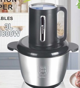 Hoffmans HM-8862 <span class=keywords><strong>Hachoir</strong></span> à <span class=keywords><strong>viande</strong></span> électrique 3L 1800W avec moteur en cuivre pur et boîtier en acier inoxydable pour la vente en gros en Afrique - Product Image 1