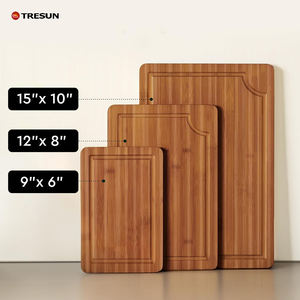 Juego de 3 Tablas de Cortar de Bambú Orgánico Carbonizado Personalizadas a Buen Precio, Tabla de Cortar de Cocina Duradera, Antideslizante y Apta para Lavavajillas - Product Image 2