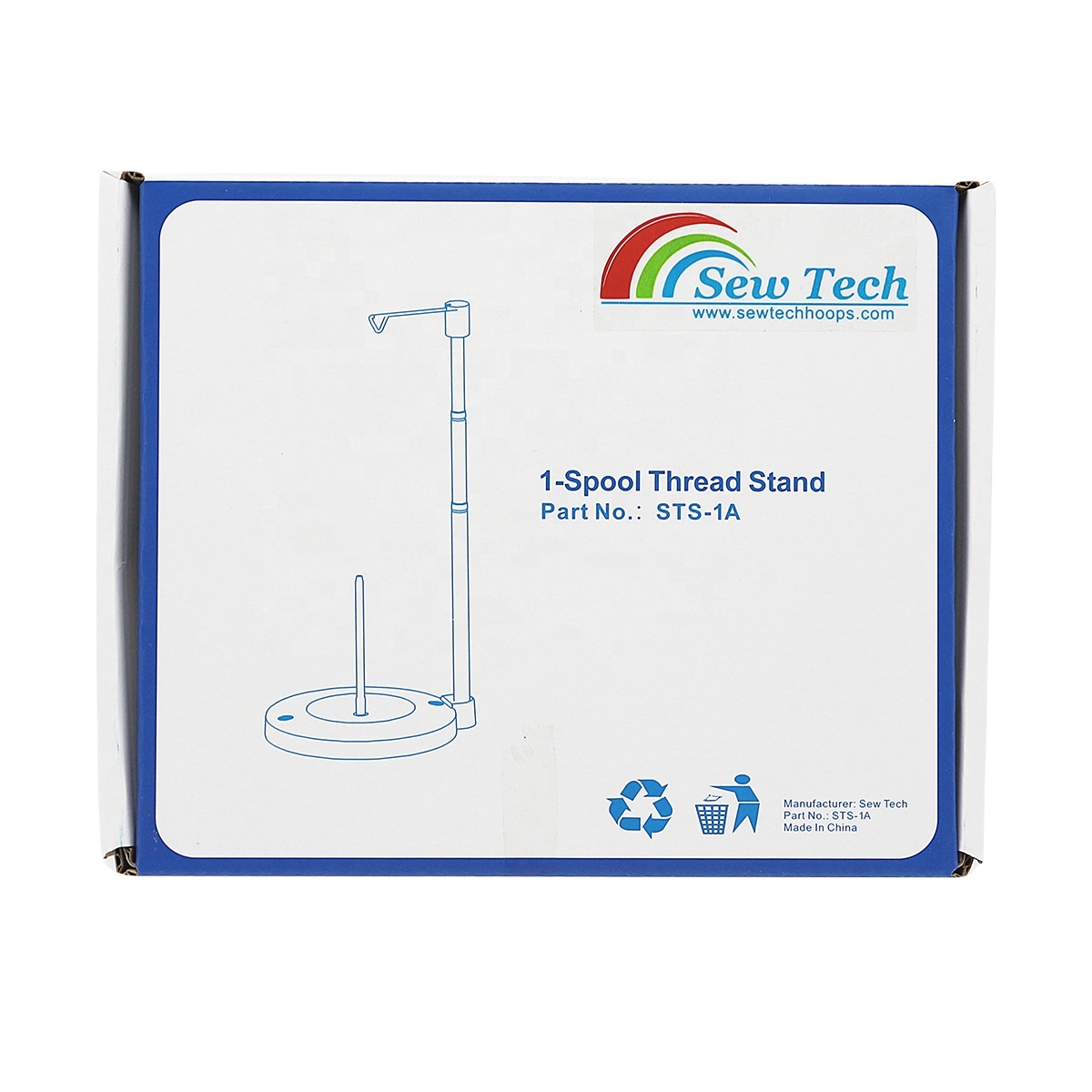 Support De Fil Universel Pour Machine à Coudre - Base Plastique Stable - Tige Réglable - Pour Bobines Cône