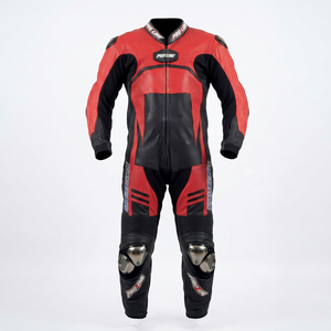 Combinaison de moto en cuir de vachette/crocodile véritable Zonda pour homme, haute performance, 1 pièce, pour les journées sur circuit, conduite CE - Product Image 1