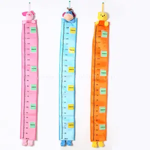 custom animal shaped plush children growth chart