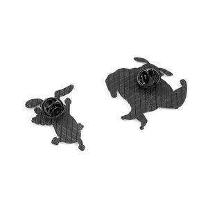 XZ2465 dibujos animados cobarde perro broche lindo divertido perro forma Animal esmalte Pin Anime Metal insignia mochila Ropa Accesorios Juguetes - Product Image 4