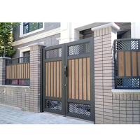 Portail Coulissant Extérieur en Aluminium Durable et Élégant pour Allée de Maison, 6 Pieds, Revêtement Poudré, Commande Automatique