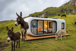 Maison conteneur d'expédition de luxe de 20 pieds au design moderne petite structure résidentielle préfabriquée en acier pour hôtels, villas, appartements - Product Image 3