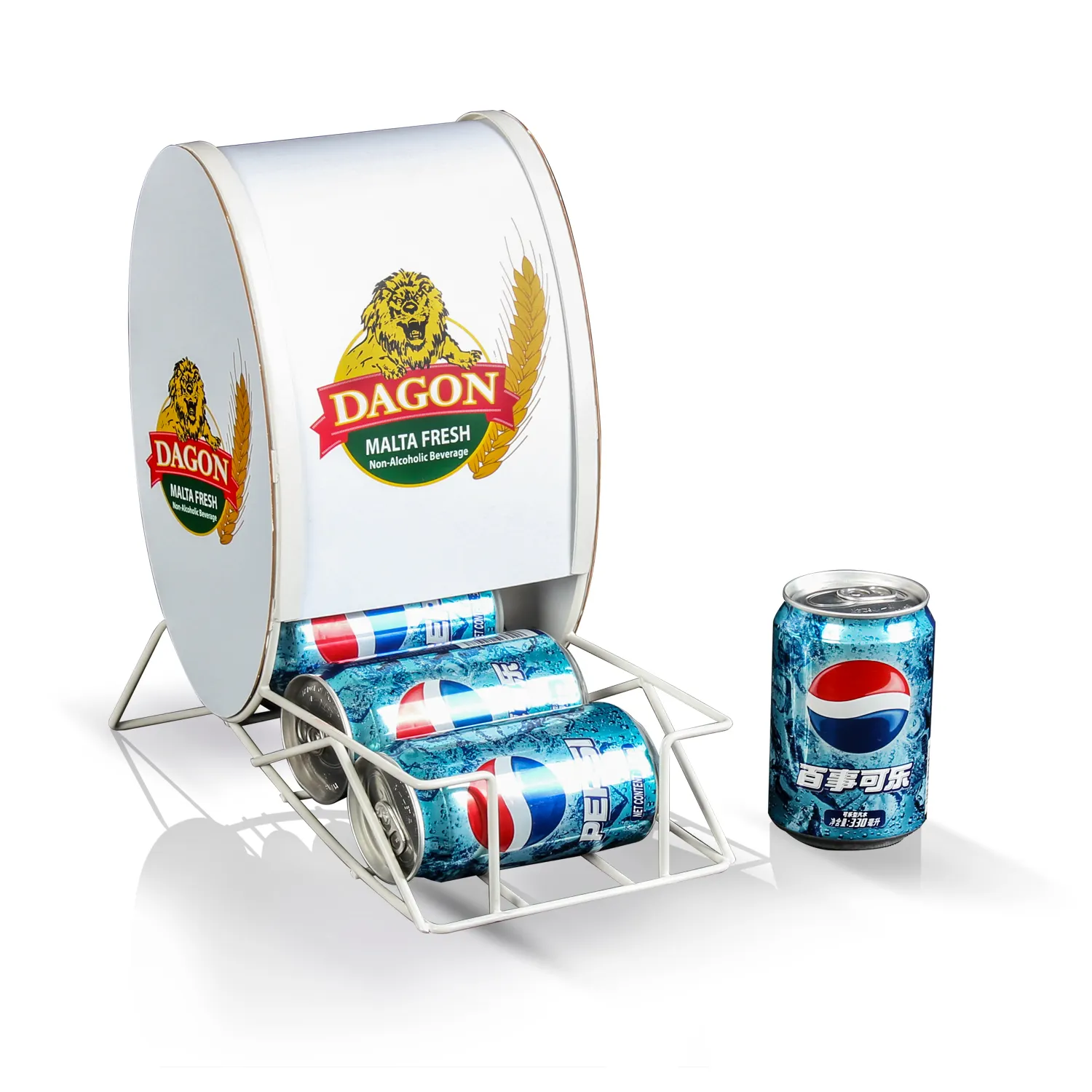 Customized Exhibition Promotion Pepsi Cola Beverage Acrylic Display Commercial Supermarket Rack Display Stand