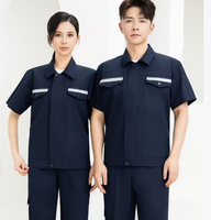 Vêtements de travail haute visibilité personnalisés, respirants, en coton, à manches courtes, unisexes, certifiés CE, vêtements de protection du travail