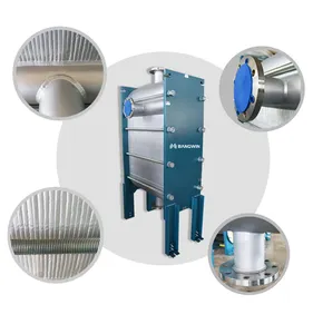 Intercambiador de Calor de placa de acero inoxidable, refrigeración líquida, industria de soldadura completa, precio