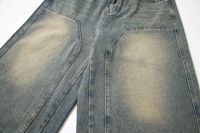 Short en jean personnalisé en gros délavé à l'acide étiquettes personnalisables de couleur vintage braguette à glissière pantalon épissure soleil délavé jeans pour les femmes