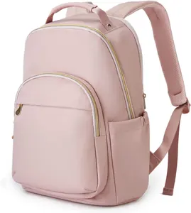 2023 Roze Waterdichte Nieuwe Duurzame Zakenreis Laptop Schooltassen Groothandel Lage Prijs Mode Casual Reizen Outdoor Rugzak