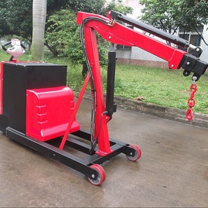 Fournisseur chinois de grue mobile télescopique hydraulique à flèche cantilever de 1,2 tonne, mini-grue de sol réglable de 500 kg avec moteur à contrepoids - Product Image 4
