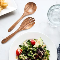 Ensemble de spatules et cuillères en bois de hêtre de haute qualité de 28 cm – Résistantes à la chaleur de 20 à 200 °C – Kit de cuisine antiadhésif – Vente en gros OEM