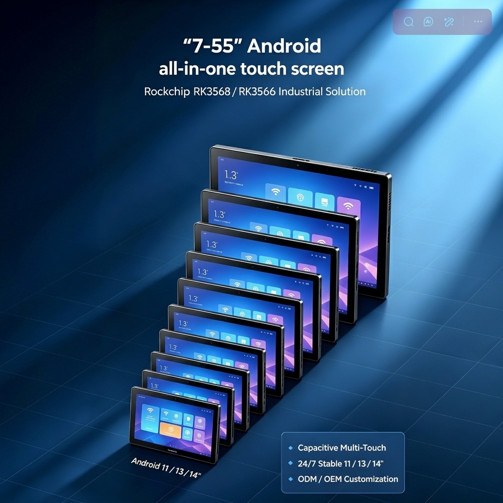7/8/10.113.3/<strong>15</strong>.6/17/18.5/19/21.5/28.6/32/43/55Inch <strong>Android</strong> All-in-one Device RK3288/RK3568/RK3576 for Shopping Mall Outdoor 2GB