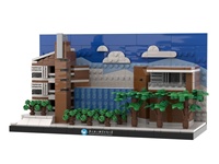 Kit de construction de maquettes architecturales en briques personnalisables pour l'identité universitaire, idéal pour l'affichage sur le campus et les cadeaux commémoratifs pour les anciens étudiants