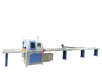 45 90 Grad Horizontale Automatische Kreissäge 380V Hochpräzisionsmotor PLC-Gesteuerte Schneidefunktionen für die Sofaherstellung