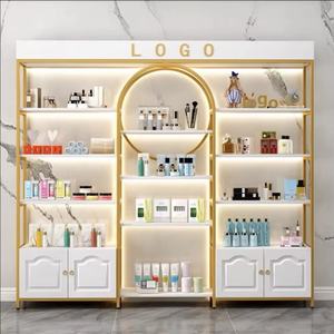 Étagère de présentation lumineuse de luxe pour salon de beauté 2025, présentoir de cosmétiques, de soins de la peau et de manucure, armoire de présentation, étagère de rangement - Product Image 1