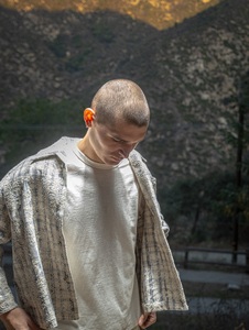 T-shirt Oversize da Uomo <span class=keywords><strong>a</strong></span> Maniche Lunghe con Motivo <span class=keywords><strong>a</strong></span> Spalla Ricamato <span class=keywords><strong>a</strong></span> Quadri, Stile Retrò Streetwear Personalizzato - Product Image 6