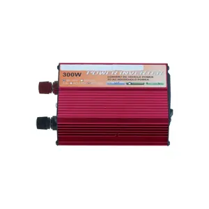 Inversor de energia de onda senoidal modificada para carro, pequeno portátil, 300 W, 12 V dc a 220 V ac