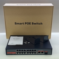 Commutateur réseau haute performance OEM ODM 16 ports 100 Mbps avec 2 ports RJ45 10/100/1000 Mbps et 1 port SFP GE Uplink, commutateur PoE non géré