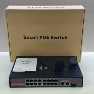 High Performance OEM ODM 16-Port 100Mbps Network <b>Switch</b> with 2*10/100/1000Mbps RJ45 & 1*GE SFP Uplink Unmanaged <b>PoE</b> <b>Switch</b> - Product Image 5