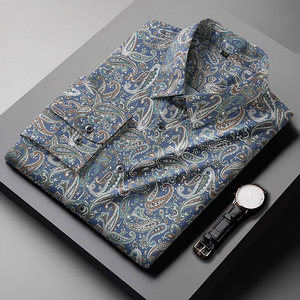 เสื้อพิมพ์ลายแขนยาวสำหรับผู้ชายเสื้อเชิ้ตลำลองทรงหลวมสไตล์ฤดูใบไม้ผลิและฤดูใบไม้ร่วง - Product Image 6