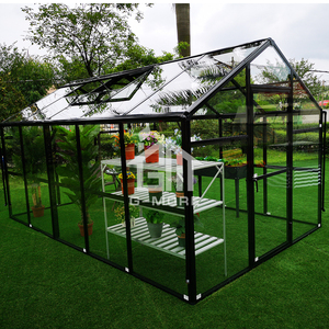 <span class=keywords><strong>Serre</strong></span> classique Royal Park avec structure en aluminium ultra-résistante, résistante au vent jusqu'à 100 km/h, <span class=keywords><strong>serre</strong></span> modulaire extensible en verre - Product Image 5