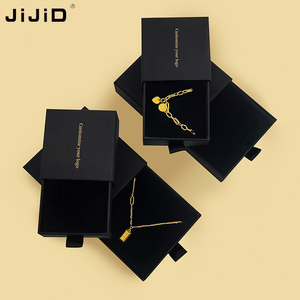 Jijid trượt ngăn kéo hộp cho vòng Vòng cổ bông tai đóng gói quà tặng biểu tượng tùy chỉnh đồ trang sức sang trọng bao bì nhỏ hộp đồ trang sức - Product Image 2