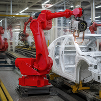 Robot de 6 Ejes de Alta Resistencia con Certificación CE, Carga Útil de 210 kg, Alcance de 2658 mm, IP67, para Manipulación y Transferencia en Prensas de Estampado Automotriz