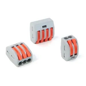 Snelle Verbindingsterminal Kleine Push-In Connector In Dezelfde Richting Terminal Compacte Connector