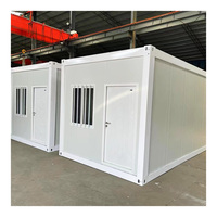 Maisons conteneurs modulaires préfabriquées de luxe, style moderne, démontables, portables, 10 pieds, 20 pieds, 40 pieds, en kit plat