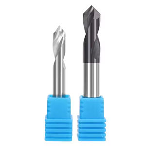 90 °   Fresa de carburo sólido de punta plana para fresado CNC, para mecanizado de aluminio, acero y cobre - Product Image 2