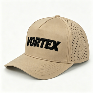 Casquette de baseball personnalisée brodée 5 panneaux style vintage respirante imperméable en nylon noir pour le sport – Vente en gros - Product Image 6