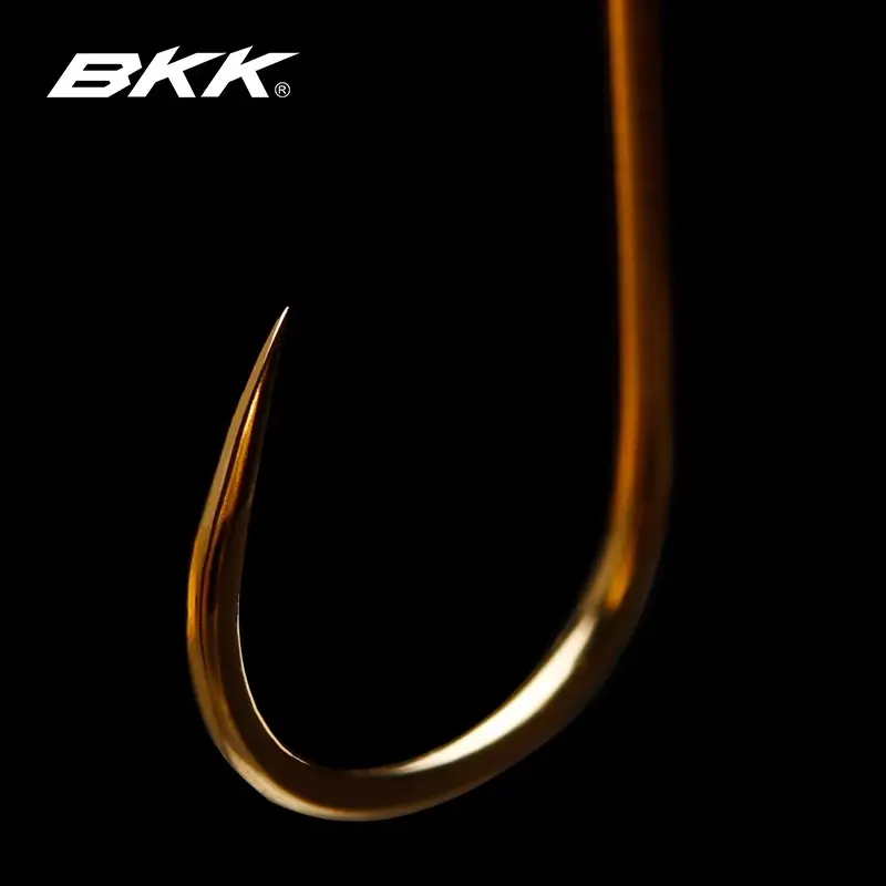 BKKコールドスチール4Sハイカーボンフィッシングフックイエローテールフックショートハンドルラージパッケージシンストリップホワイトカープミールイエローフック