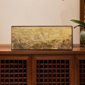 Sculpture de bureau Sommet Doré Ensoleillé, Décoration animale de style chinois moderne, pour bureau, bureau d'étude, salon, Cadeau porte-bonheur pour <span class=keywords><strong>anniversaire</strong></span> et nouvel an - Product Image 1