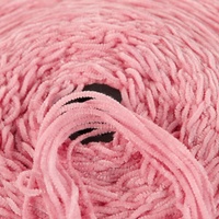 Vente en gros de fil chenille épais 1/6nm 100% polyester pour le crochet et le tricot