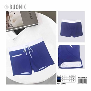 Costume da bagno da donna Buonic blu navy e nero M L XL XXL con coulisse e tasche, casual da spiaggia - Product Image 3