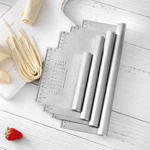 Herramienta para hornear de cocina de acero inoxidable de 15/22/25/30cm, cortador de masa para pasteles, Pizza, raspador, cortador con medición - Product Image 2