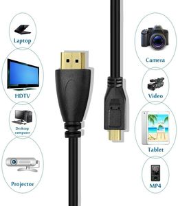 Nuova vendita a caldo 1080P <span class=keywords><strong>HDMI</strong></span> a Micro <span class=keywords><strong>HDMI</strong></span> spirale spirale spirale a molla per fotocamera SLR <span class=keywords><strong>HDMI</strong></span> a tipo d 0.3M 0.5M - Product Image 3