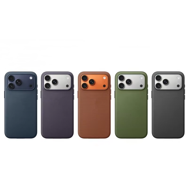 Fabric Official Phone case with 3D Design Heat Press Magnetic AI Button IC Animation Display for IPhone 17 Pro Max